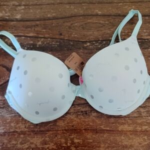 Victoria's Secret x Pink green bra 34B BNWT VHTF RARE